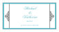Personalize Glamorous Horizontal Small Rectangle Wedding Labels
